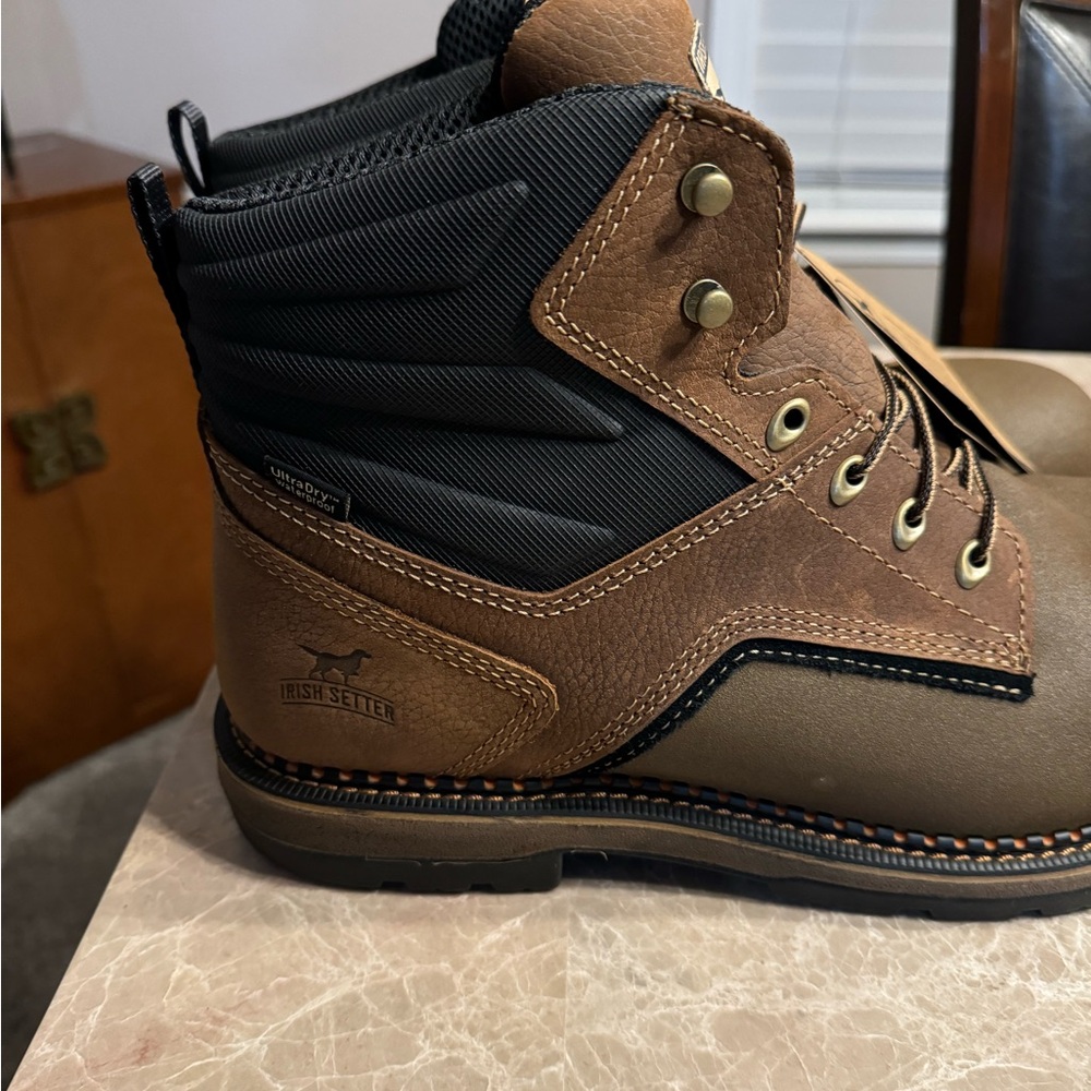 Irish Setter, MEN'S 6in. WATERPROOF SAFETY-TOE BOOT - Picture 6 of 9